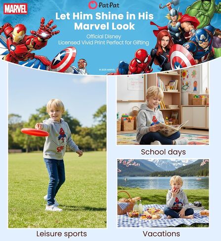 Marvel Avengers Spiderman Iron Man Captain America Venom Boy Girl Hoodie Graphic Sweatshirt Lightweight Pullover 2-9y in Kuwait