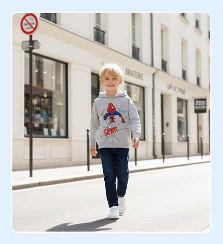Marvel Avengers Spiderman Iron Man Captain America Venom Boy Girl Hoodie Graphic Sweatshirt Lightweight Pullover 2-9y in Kuwait