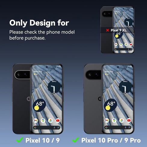 WSKEN for Google Pixel 9 Pro XL Screen Protector - [Auto-Dust Removal] Support Fingerprint Unlock, Bubble Free Full Coverage HD Tempered Glass Film with Dust Clean Installing House, 2 Pack in Saudi Arabia