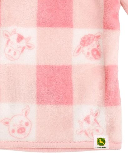 John Deere Farm Animals Girls Half Zip Woobie Sweetshirt Sisteries (2T - 4T) in Saudi Arabia