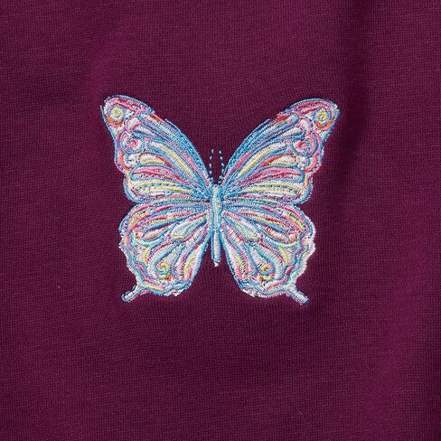 Lands' End Girls Crew Neck Embroidered Sweatshirt in Saudi Arabia