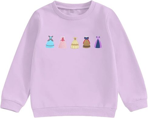 Princess Girls Sweatshirts Magical Long Sleeve Shirt Toddler Holiday Vacation Crewneck Pullover in Kuwait