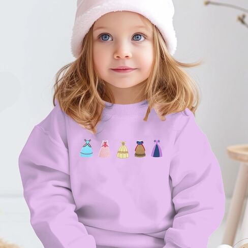 Princess Girls Sweatshirts Magical Long Sleeve Shirt Toddler Holiday Vacation Crewneck Pullover in Kuwait