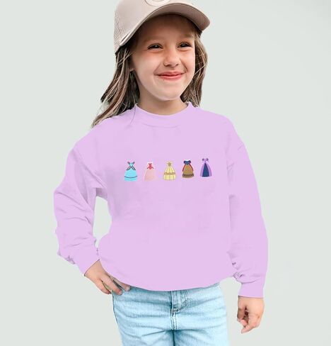 Princess Girls Sweatshirts Magical Long Sleeve Shirt Toddler Holiday Vacation Crewneck Pullover in Kuwait