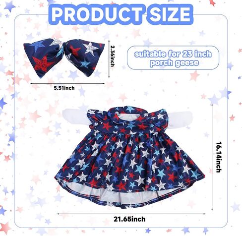 Holiday Porch Goose Outfits All Seasons Holiday Lawn Goose Clothing Porch Clothes for Patio Yard Lawn Decor (8 Girls Sets) in Saudi Arabia
