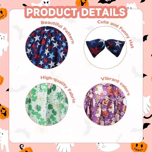 Holiday Porch Goose Outfits All Seasons Holiday Lawn Goose Clothing Porch Clothes for Patio Yard Lawn Decor (8 Girls Sets) in Saudi Arabia