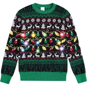 CuteMile Kids Boy Sweatly Christmas Sevents Size 5-14 Girls Light Up Xmas Sendents for Party in Kuwait