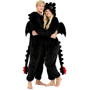 Adult Onesie Pajamas, Unisex Cute Animal Costume, Cosplay Halloween Jumpsuit Sleepwear for Women Men in Saudi Arabia