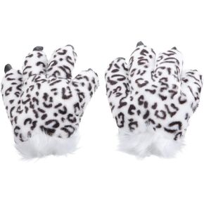 BESTYASH Plush Snow Gloves Cozy Furry Mitts Soft Warm Animal Paw Cosplay Costume Party Halloween Stage in Kuwait