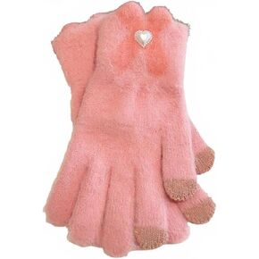 Winter Protection Knitted Wool Gloves, Love Tie, Full Finger Touch Screen in Saudi Arabia