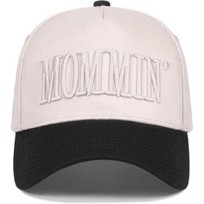 Mommin Trucker Hat for Women，Vintage Embroidered Baseball Cap，Mom Essentials Funny Gifts for Mothers Day in Kuwait