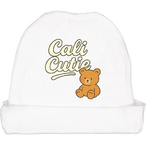 inktastic Cali Cutie Teddy Bear Graphic Baby Beanie Hat in Kuwait