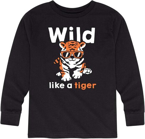 رسالة فورية- Wild Lke A Tiger- Toddler and Youth Long Sleeve T-Shirt in Saudi Arabia