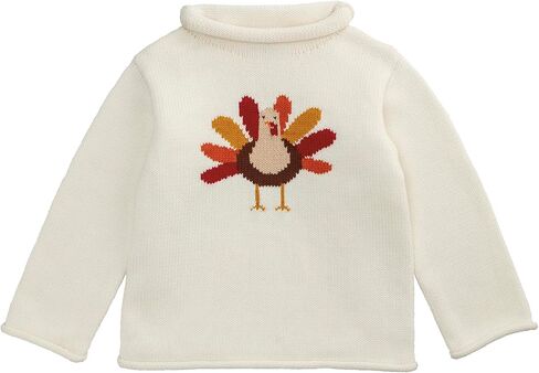 Mud Pie Boys Kids Thanksgiving Turkey Rollneck Sweater in Saudi Arabia