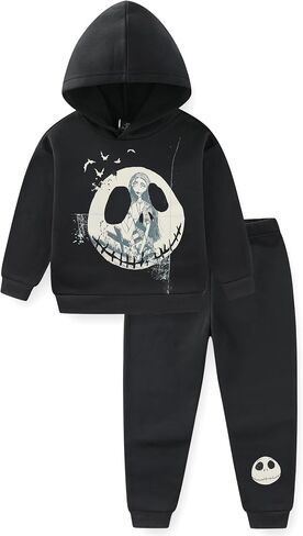 Disney Nightmare Before Christmas Jack Skellington Boys Pullover Hoodie and Pants Set for Big Kids in Saudi Arabia