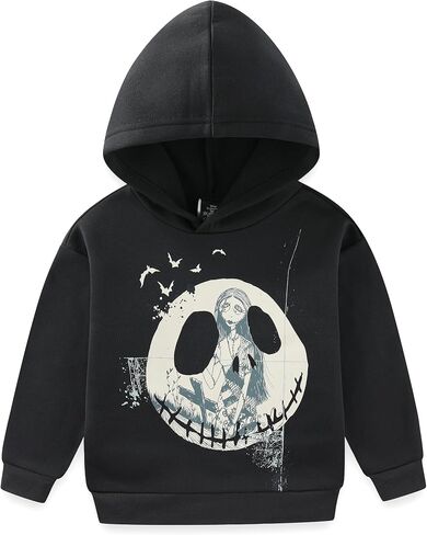 Disney Nightmare Before Christmas Jack Skellington Boys Pullover Hoodie and Pants Set for Big Kids in Saudi Arabia