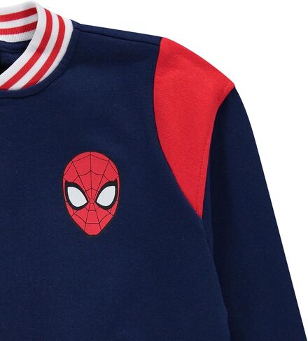 Marvel Spiderman Boys Snap Varsity Jacket - Kids Letterman Jacket - Stylish Snap Button Kids Jackets in Saudi Arabia