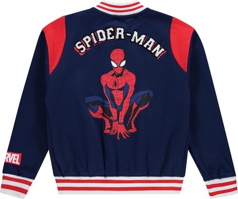 Marvel Spiderman Boys Snap Varsity Jacket - Kids Letterman Jacket - Stylish Snap Button Kids Jackets in Saudi Arabia