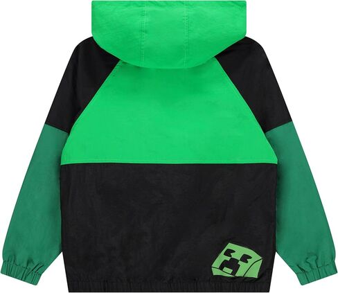 Minecraft Boys Hooded Kids Windbreaker Jacket - Lightweight & Durable Boys Windbreaker Jacket with Hood - Ideal Nylon Fabric in Saudi Arabia