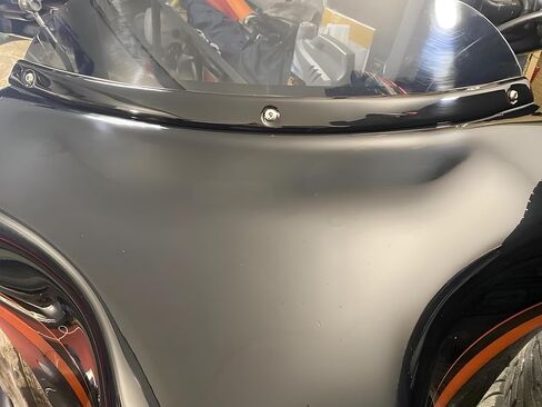 Motorcycle Windshield Windscreen Trim Chrome Steel Steel Fairing Smooth for 1996-2013 Harley Electra Street Glide Touring in Saudi Arabia