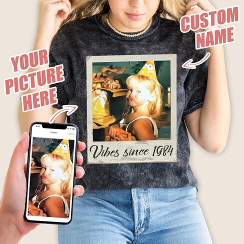 JIX & JOKY Custom T Shirts Custom Bootleg Rap Tee Shirt for Boyfriend Girlfriend Face Tshirt Custom Vintage Washed T Shirt in Saudi Arabia