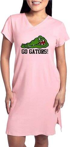 cafepress يذهب gators! قميص ليلي للسيدات ، قميص بيجاما طويل ناعم ، كوتون PJS/بيجاما in Saudi Arabia