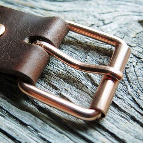 Copper Belt Buckle - 1 1/4" 31mm - Pure Solid Copper Buckle - Custom Made in the USA in Saudi Arabia