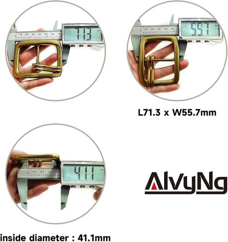 1.5“（3.8cm） Solid Brass Double Needle Belt Buckle in Saudi Arabia