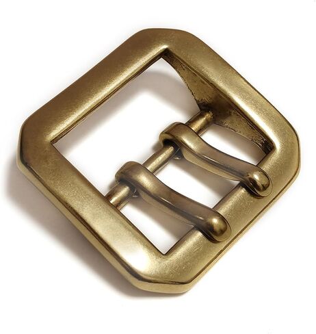 1.5“（3.8cm） Solid Brass Double Needle Belt Buckle in Saudi Arabia