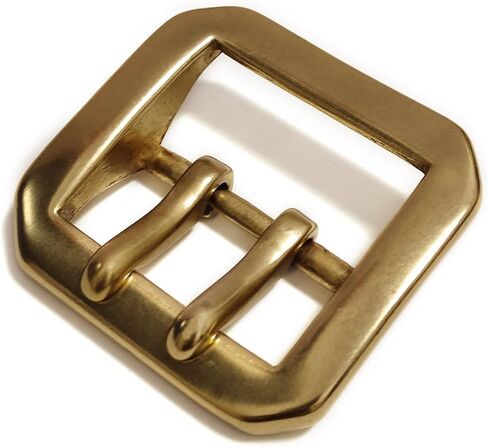 1.5“（3.8cm） Solid Brass Double Needle Belt Buckle in Saudi Arabia