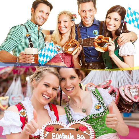 48 PCS Mini Oktoberfest Buttons Dins Bavarian Buttons Badges Ballk for Oktoberfest Bavarian Party Party Favors Supplies Decort in Saudi Arabia