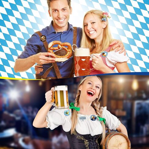 48 PCS Mini Oktoberfest Buttons Dins Bavarian Buttons Badges Ballk for Oktoberfest Bavarian Party Party Favors Supplies Decort in Saudi Arabia