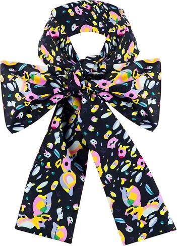 Adults Printed Scarf Hatter Bow Tie Hatter Costume Alice Bowties Accessories for Halloween Party in Saudi Arabia
