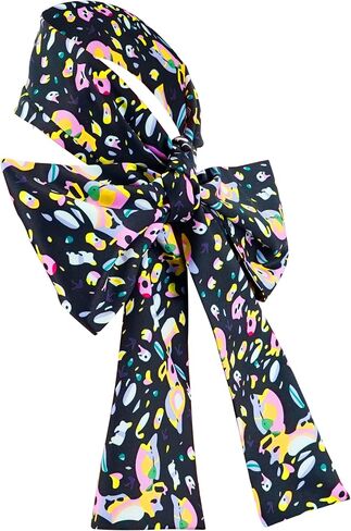 Adults Printed Scarf Hatter Bow Tie Hatter Costume Alice Bowties Accessories for Halloween Party in Saudi Arabia