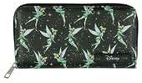 بسرعة إلى الأمام ديزني Tinker Bell Wallet Women's Pixie Dust Faux Leather zip حول المحفظة in Kuwait