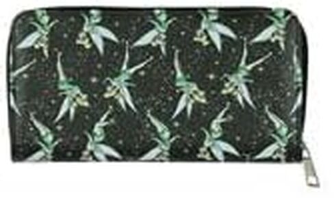 بسرعة إلى الأمام ديزني Tinker Bell Wallet Women's Pixie Dust Faux Leather zip حول المحفظة in Kuwait