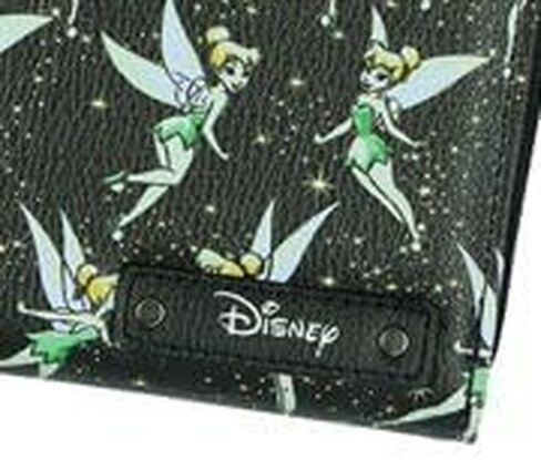 بسرعة إلى الأمام ديزني Tinker Bell Wallet Women's Pixie Dust Faux Leather zip حول المحفظة in Kuwait