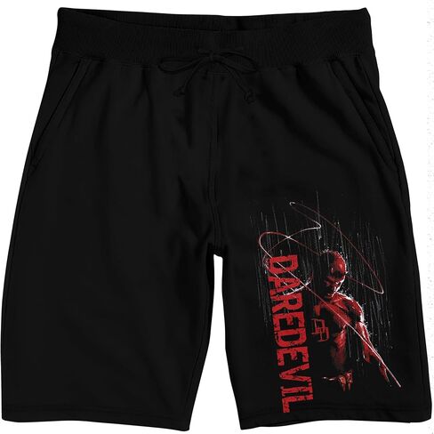 Daredevil Born Again Daredevil & Name Text Adult Black Sleep Pajama Shorts in Saudi Arabia