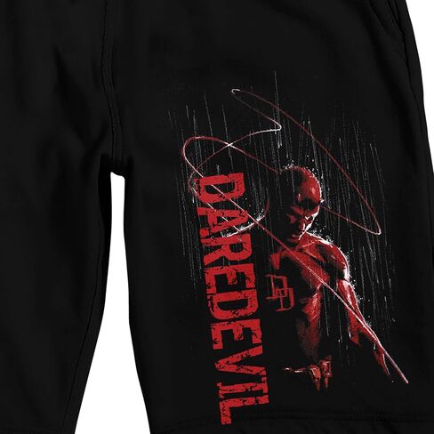 Daredevil Born Again Daredevil & Name Text Adult Black Sleep Pajama Shorts in Saudi Arabia