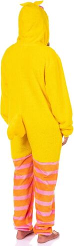 Sesame Street Big Bird البالغين البالغين بيجاما - بدلة اتحاد أزياء الأزياء المغطاة بتصميم ثلاثي الأبعاد للوجه (Big Bird ، صغير/متوسط) in Saudi Arabia