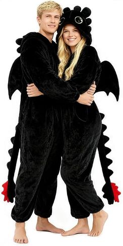 Adult Onesie Pajamas, Unisex Cute Animal Costume, Cosplay Halloween Jumpsuit Sleepwear for Women Men in Saudi Arabia
