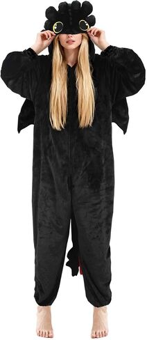 Adult Onesie Pajamas, Unisex Cute Animal Costume, Cosplay Halloween Jumpsuit Sleepwear for Women Men in Saudi Arabia
