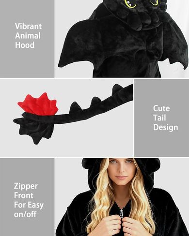 Adult Onesie Pajamas, Unisex Cute Animal Costume, Cosplay Halloween Jumpsuit Sleepwear for Women Men in Saudi Arabia
