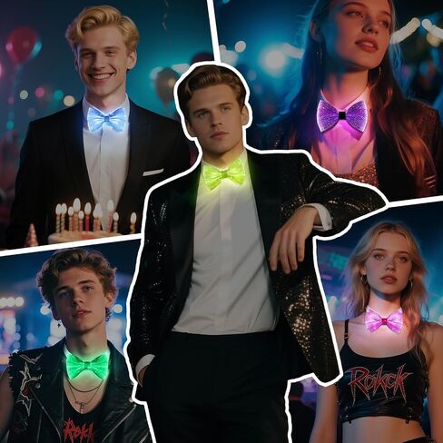 Light Up Bow Ties 7 Colour in Saudi Arabia