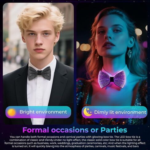 Light Up Bow Ties 7 Colour in Kuwait
