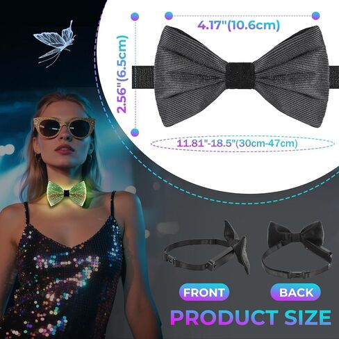 Light Up Bow Ties 7 Colour in Kuwait