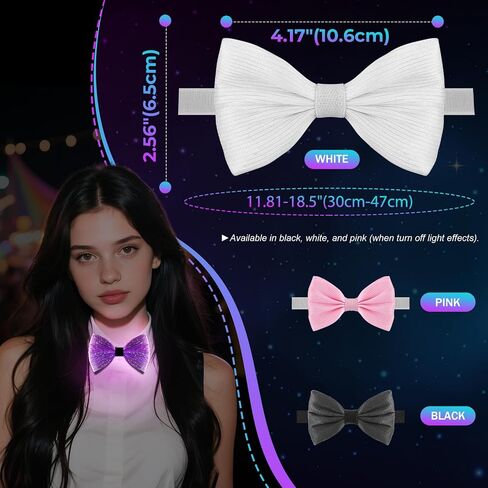 Light Up Bow Ties 7 Colour in Kuwait