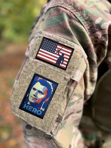 Charlie Kirk Hero Morale Patch | Charlie Kirk Memorial Patch by RedheadedTshirts | Patriot Fight Fight Fight Patches for Your Plate Carrier, Backpack, hat, Backpack, Trump USA Flag 2x3 in Saudi Arabia