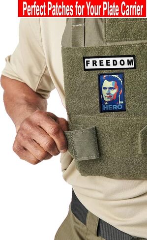 Charlie Kirk Hero Morale Patch | Charlie Kirk Memorial Patch by RedheadedTshirts | Patriot Fight Fight Fight Patches for Your Plate Carrier, Backpack, hat, Backpack, Trump USA Flag 2x3 in Saudi Arabia