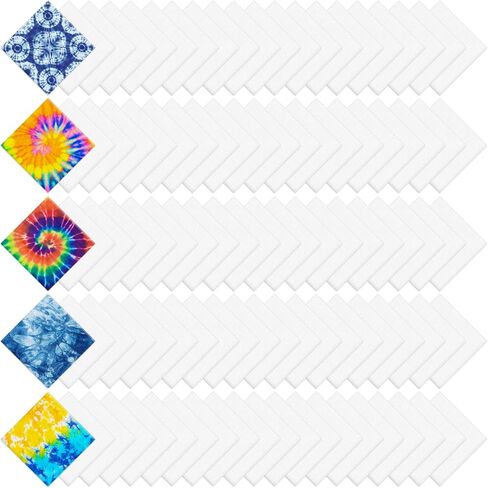 22 "× 22" بوتاناس بيضاء بيضاء للموت ، والقطن الصلب بانداناس متعدد الأغراض لف DIY للرجال ، والنساء ، والحيوانات الأليفة in Kuwait